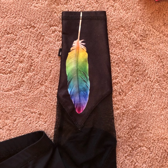 Terez kids leggings rainbow feather - Picture 2 of 4